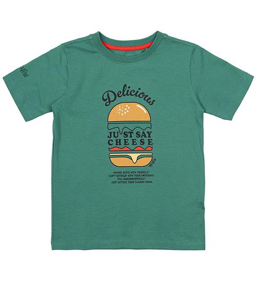 The New T-shirt - TnNoble - Bottle Green m. Print