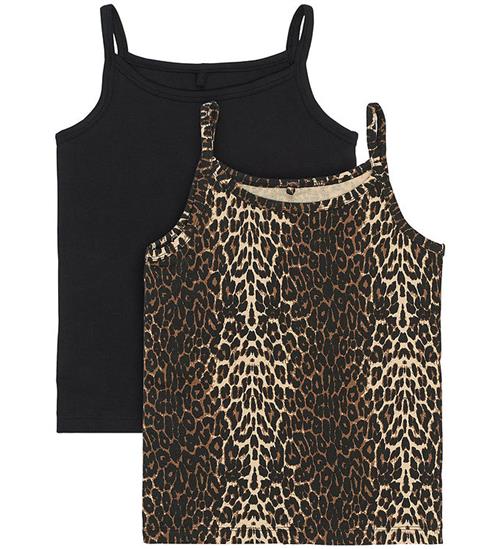 The New Undertrøjer - 2-pak - Black Beauty/Leopard