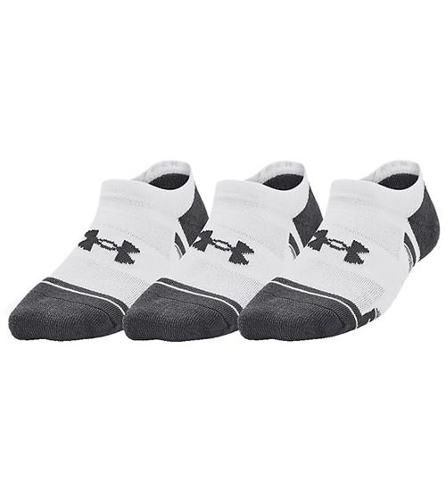 Under Armour Ankelstrømper - 3 Pak - Hvid m. Grå