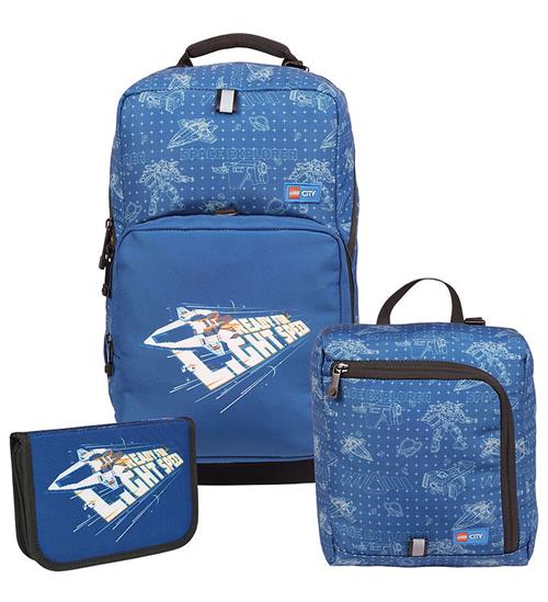 LEGOÂ® City Skoletaskesæt - Space Explorer - 20,5 L - Blå