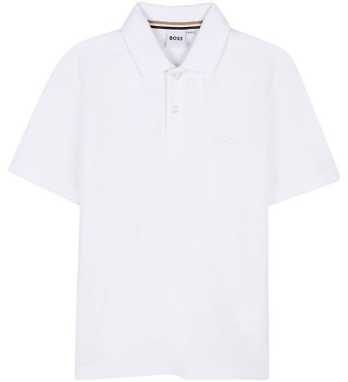 BOSS Polo - Piqué - Hvid