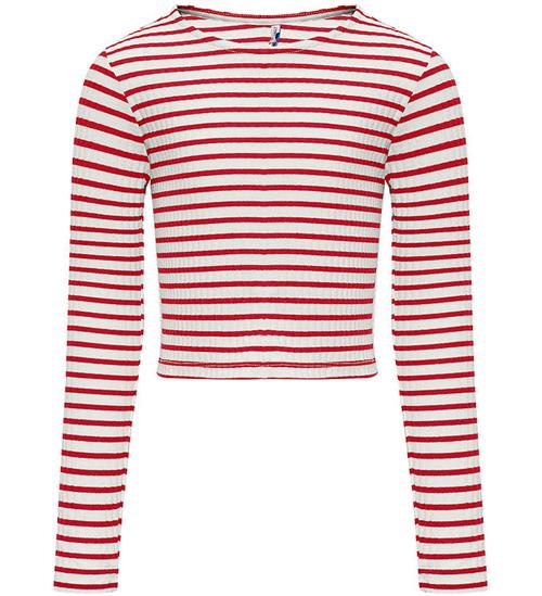 Kids Only Bluse - KogNella - Cloud Dancer/Horizontal Equestian R