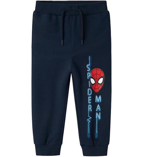 Name It Sweatpants - NmmJaan Spiderman - Navy Blazer m. Print
