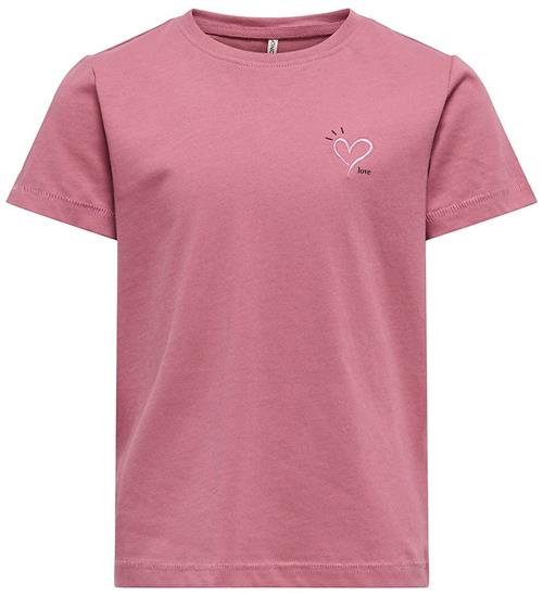 Kids Only T-shirt - KogCandy - Heather Rose/Heart