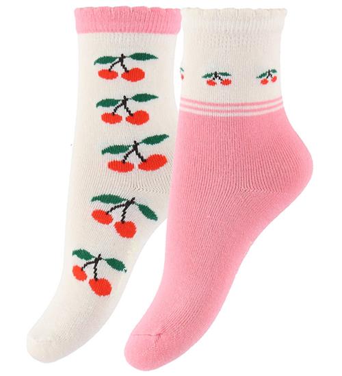 Konges Sløjd Strømper - 2-pak - Jacquard - Cherry Mix