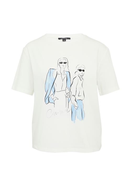 COMMA Shirts  lyseblå / sort / hvid