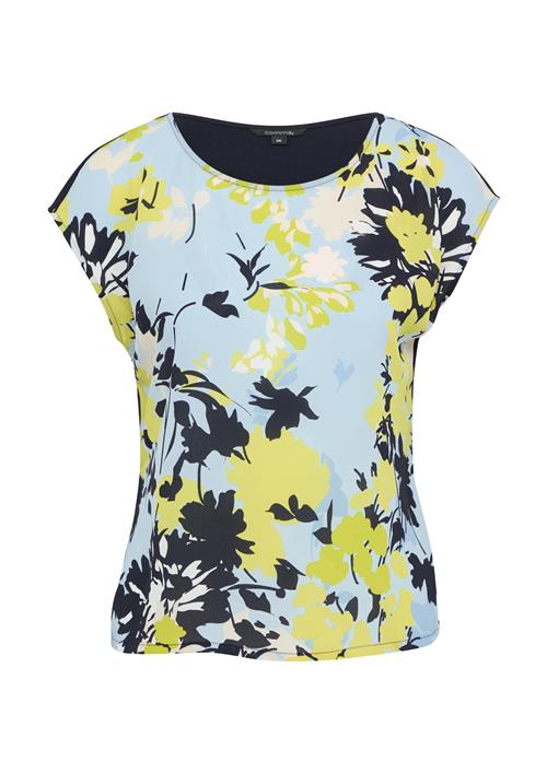COMMA Shirts  lyseblå / kiwi / sort / hvid
