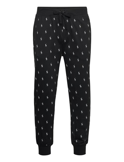 Allover Pony Cotton Jersey Sleep Jogger Polo Ralph Lauren Black