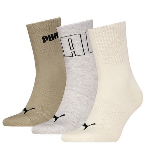 Puma Strømper - 3-pak - Mesh Logo Crew - Neutral Combo