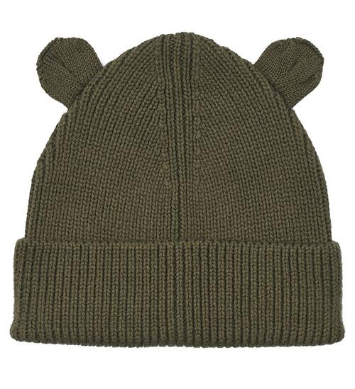 Liewood Hue m. Ører - Gina - Strik - Army Brown