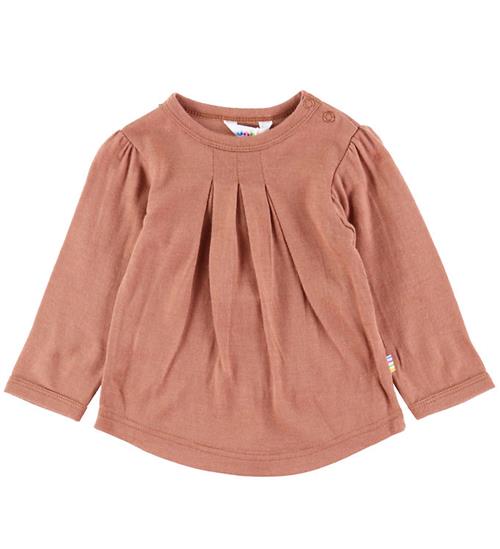 Joha Bluse - Uld - Rød/Brun