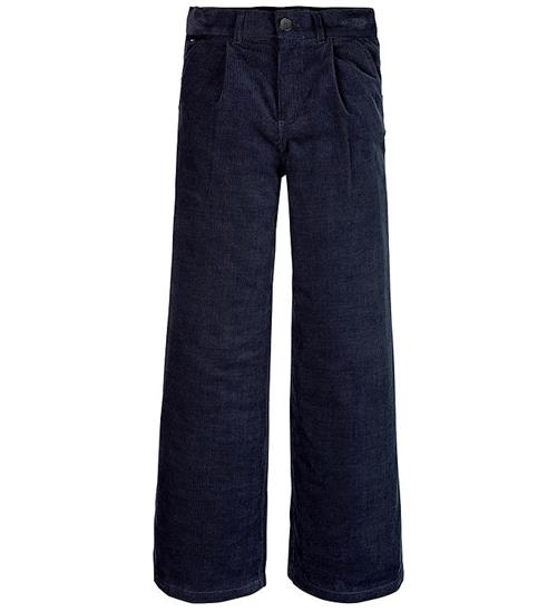Tommy Hilfiger Fløjlsbukser - Wide - Desert Sky