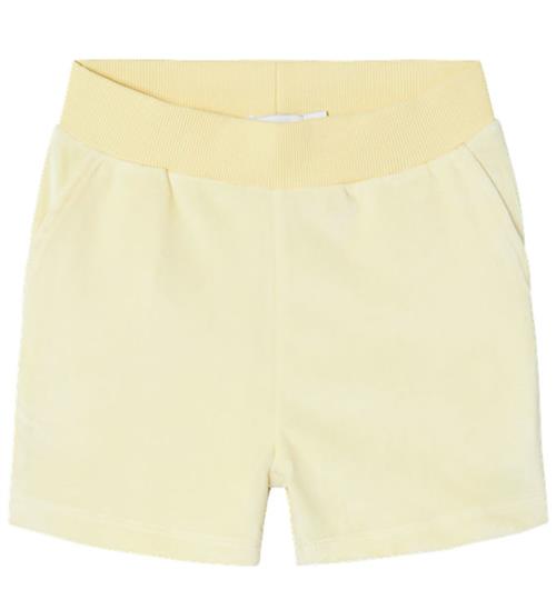 Name It Shorts - Velour - NkfDebbie - Pastel Yellow