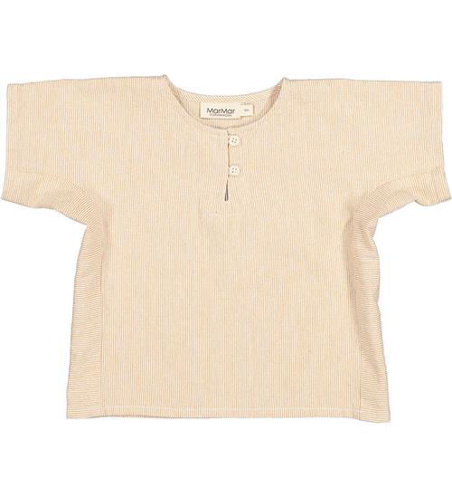 MarMar Skjorte k/æ - Tomba - Dijon Stripe