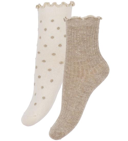 Minymo Strømper - 2-pak - Simply Taupe