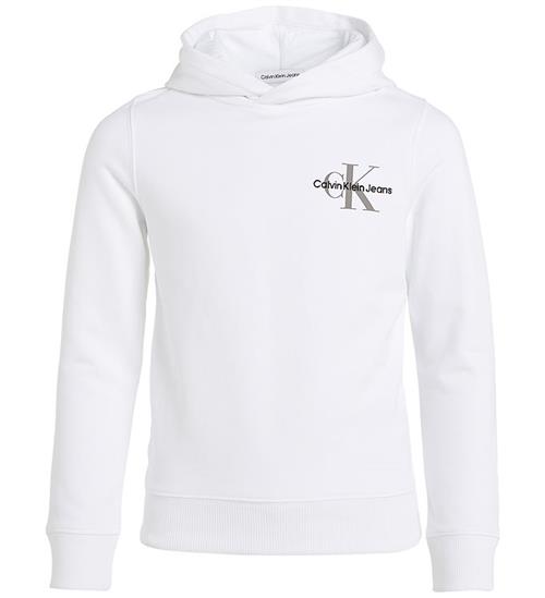 Calvin Klein Hættetrøje - Small Monogram - Bright White
