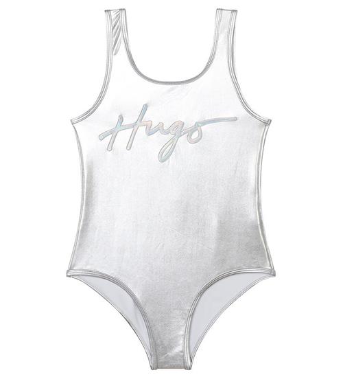 HUGO Badedragt - Sølv m. Print