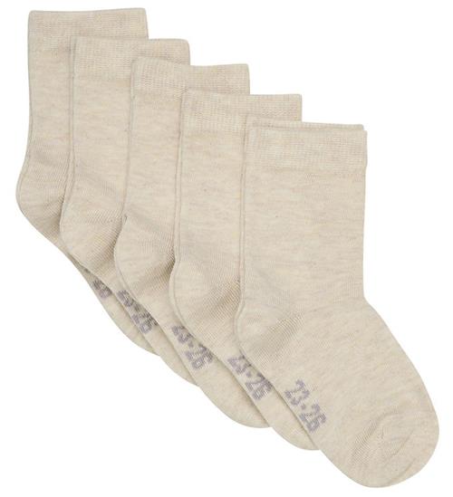 Minymo Strømper - 5-pak - Sand Melange