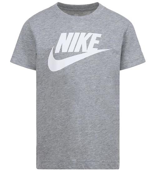 Nike T-shirt - Gråmeleret m. Hvid