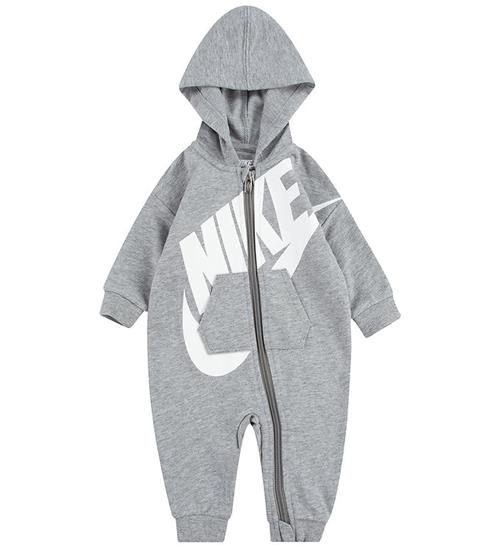 Nike Heldragt - Gråmeleret m. Hvid