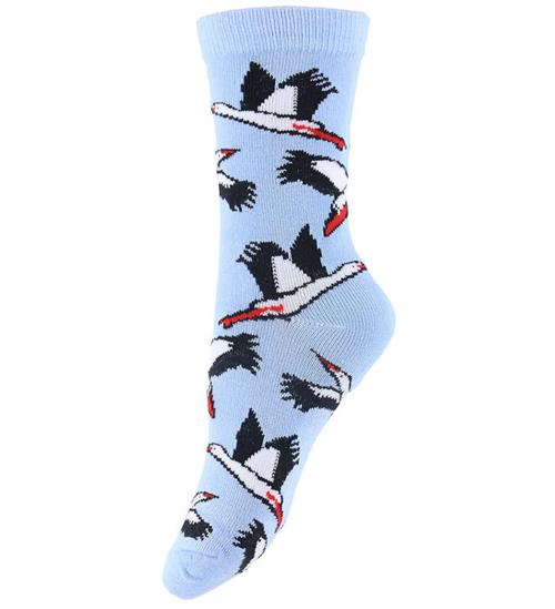 Danefæ Strømper - DaneDanmark - Lt Blue Storks