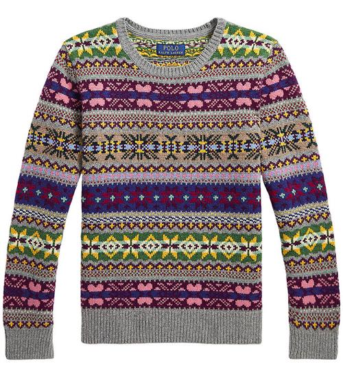 Polo Ralph Lauren Bluse - Uld - Multifarvet m. Mønster