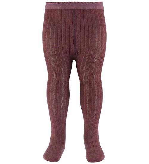 MP Strømpebukser - Uld - Rib - Grape Skin