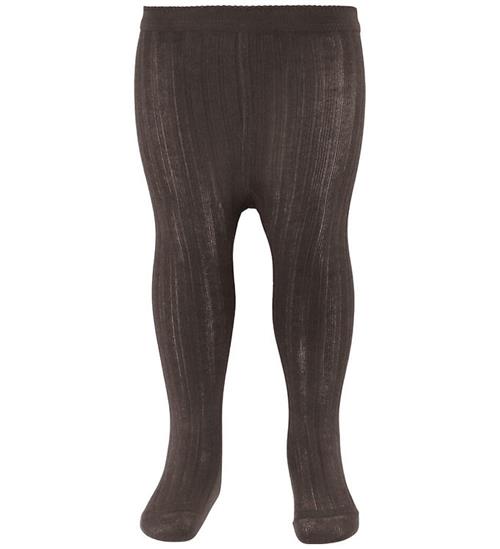MP Strømpebukser - Rib - Dark Brown