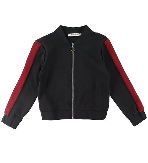 Add to Bag Cardigan - Sort/Rød