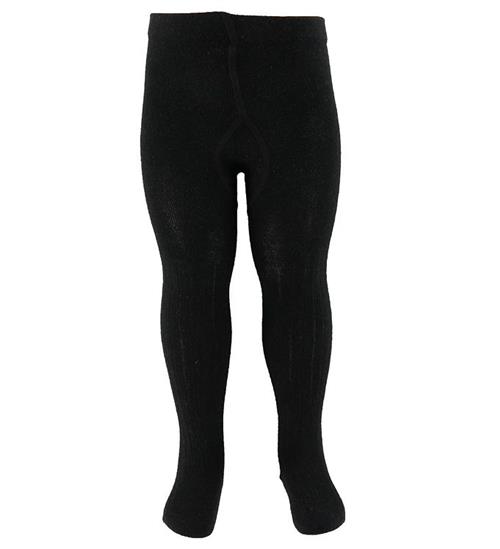 Name It Strømpebukser - Noos - Rib - NkfPantyhose - Sort m. Glim