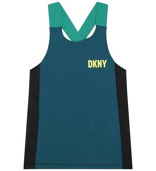DKNY Træningstop - Petroleumsblå/Sort