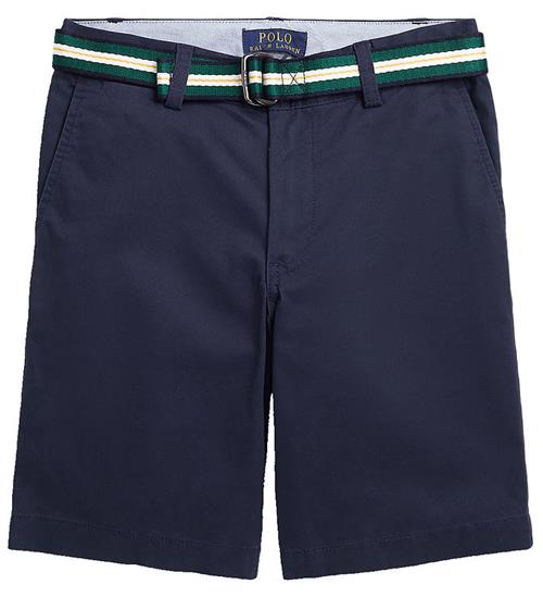 Se Polo Ralph Lauren Shorts - Bedford - Navy m. Bælte ved KidsWorld
