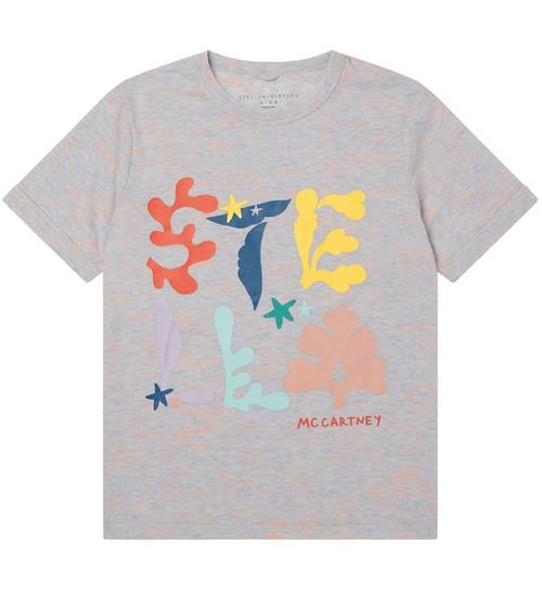 Stella McCartney Kids T-shirt - Gråmeleret m. Print