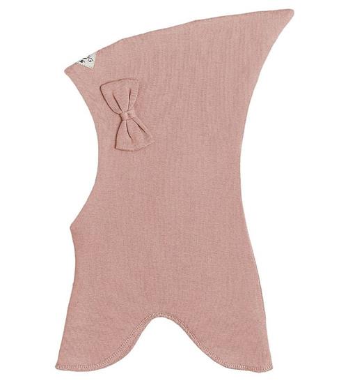 Racing Kids Elefanthue - Uld/Bomuld - 2-lags - Dusty Rose m. Slø