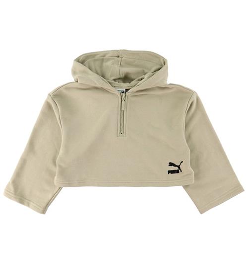 Puma Hættetrøje - Cropped - Grøn
