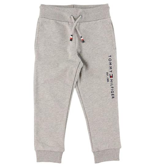 Tommy Hilfiger Sweatpants - Essential - Organic - Gråmeleret