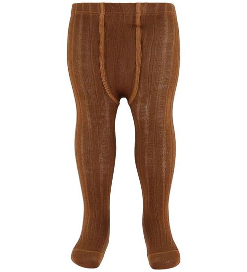 Condor Strømpebukser - Uld/Akryl - Rib - Terracotta