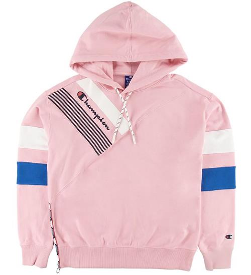 Champion Fashion Hættetrøje - Pink m. Print