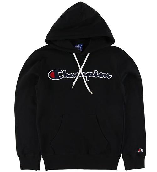 Champion Fashion Hættetrøje - Sort m. Logo