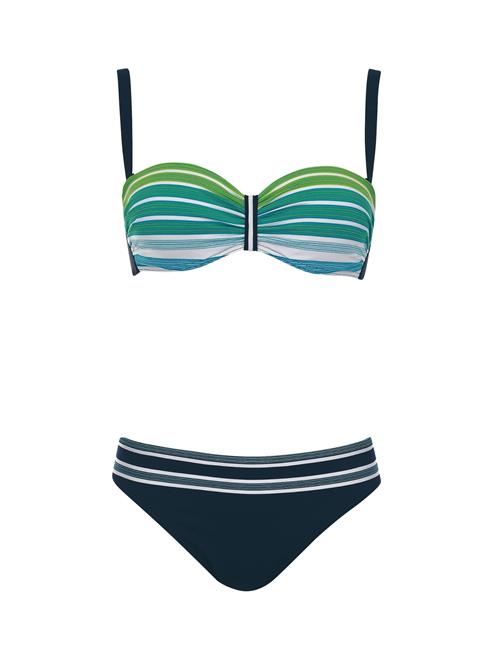 SUNFLAIR Bikini  azur / mørkeblå / kiwi / hvid