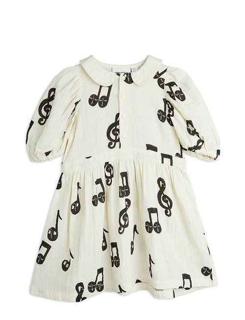 Note Aop Muslin Ss Dress Mini Rodini White