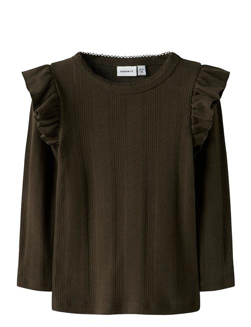 Nmfjulia Ls Slim Top Noos Name It Brown