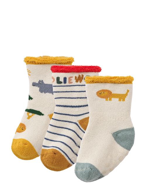 Eloy Baby Socks 3-Pack Liewood Cream