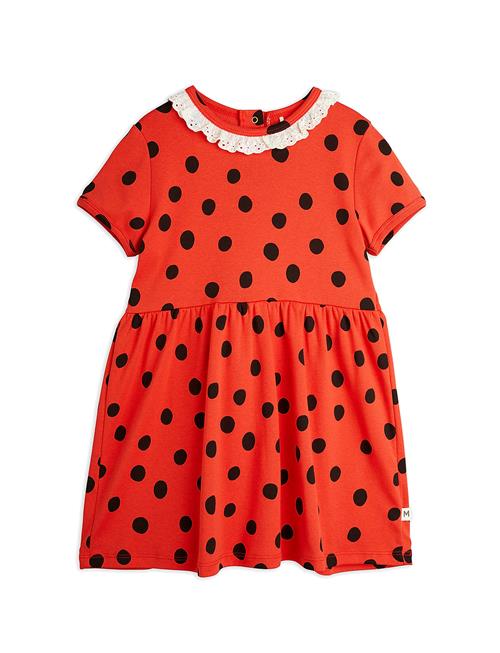 Dots Aop Lace Ss Dress Mini Rodini Red