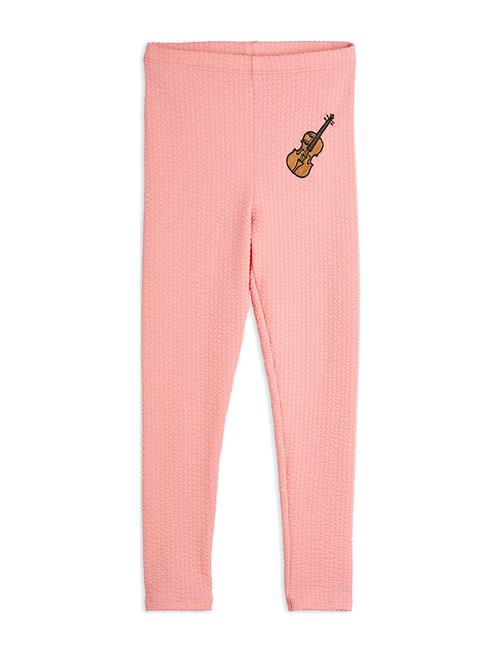 Violin Emb Leggings Mini Rodini Pink