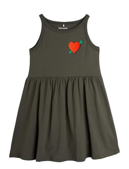 Arrowed Heart Emb Tank Dress Mini Rodini Black