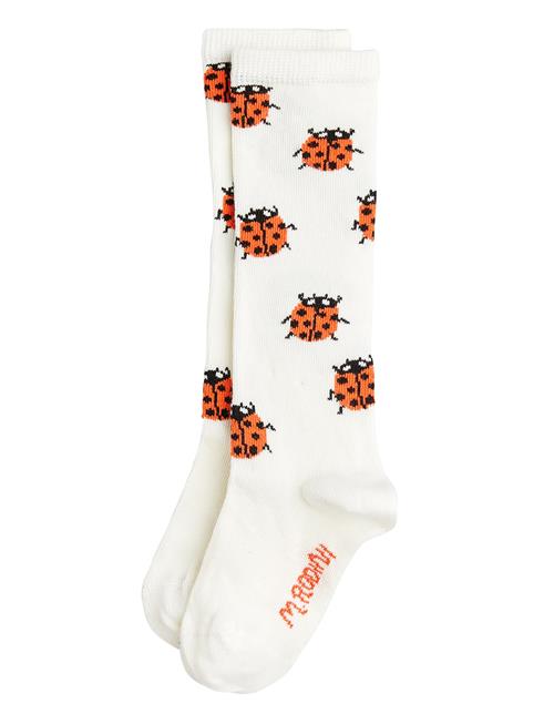 Ladybugs Knee-High Socks Mini Rodini White