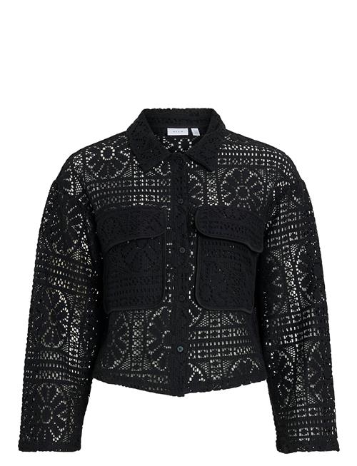 Vimerinda Crochet L/S Cardigan/Bfs Vila Black