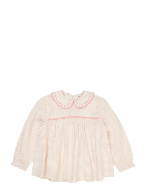 Seersucker Ls Tunic W. Hearts Copenhagen Colors Pink