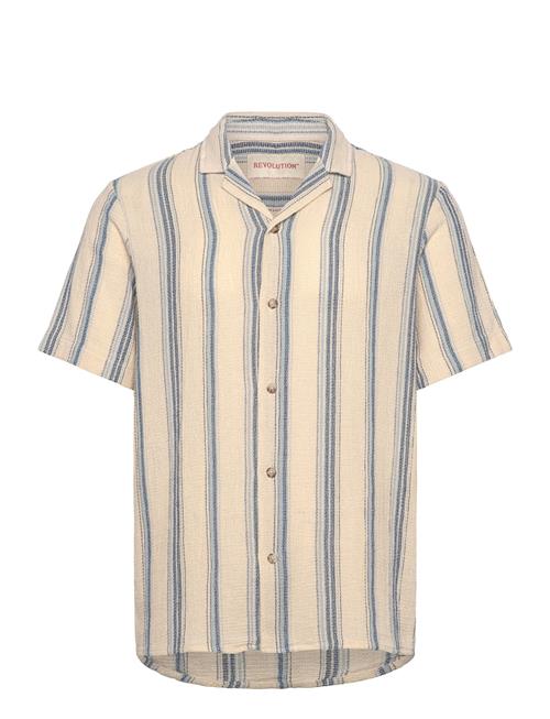 Short-Sleeved Cuban Shirt Revolution Beige